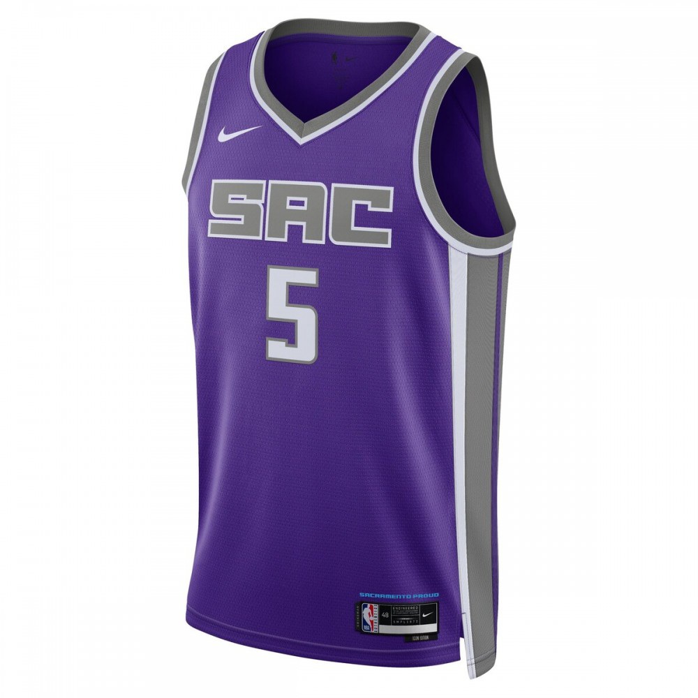 De'Aaron Fox Sacramento Kings Unisex 2022/23 Swingman Jersey - Icon Edition - Purple-Pro Kit Vault | Brand New 26/27 Sports Jerseys